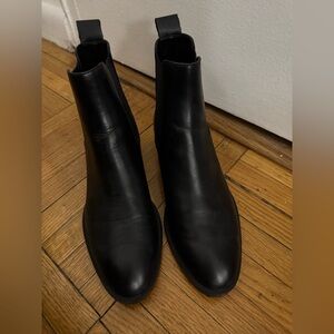 Zara basic black booties size 38
